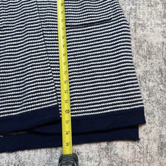 The Cashmere Project Duster Cardigan Sz S Blue White Nautical Coastal Cruise - Picture 4 of 16